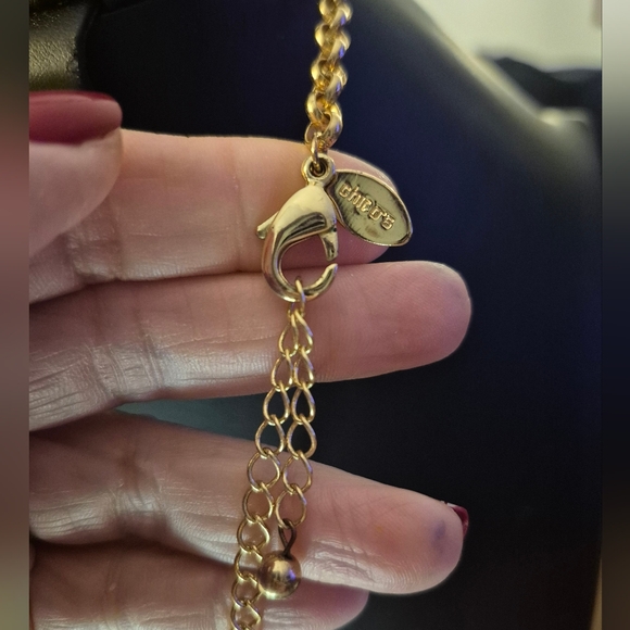 Vintage 1990s CHICO’S Black and Gold Geometric Statement Necklace HUGE Rare Find - Picture 5 of 5